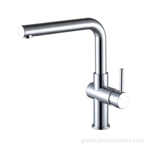 Chrome Faucet for Kitchen Modern Brass Chrome Single - lever Kitchen Tap Manufactory